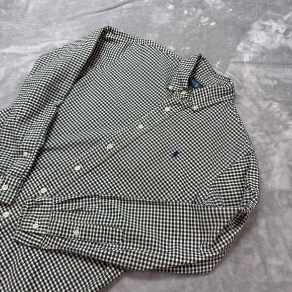 Ralph Lauren Gingham Checkered Shirt Mens Size S Custom Fit Long Sleeve - Picture 1 of 8